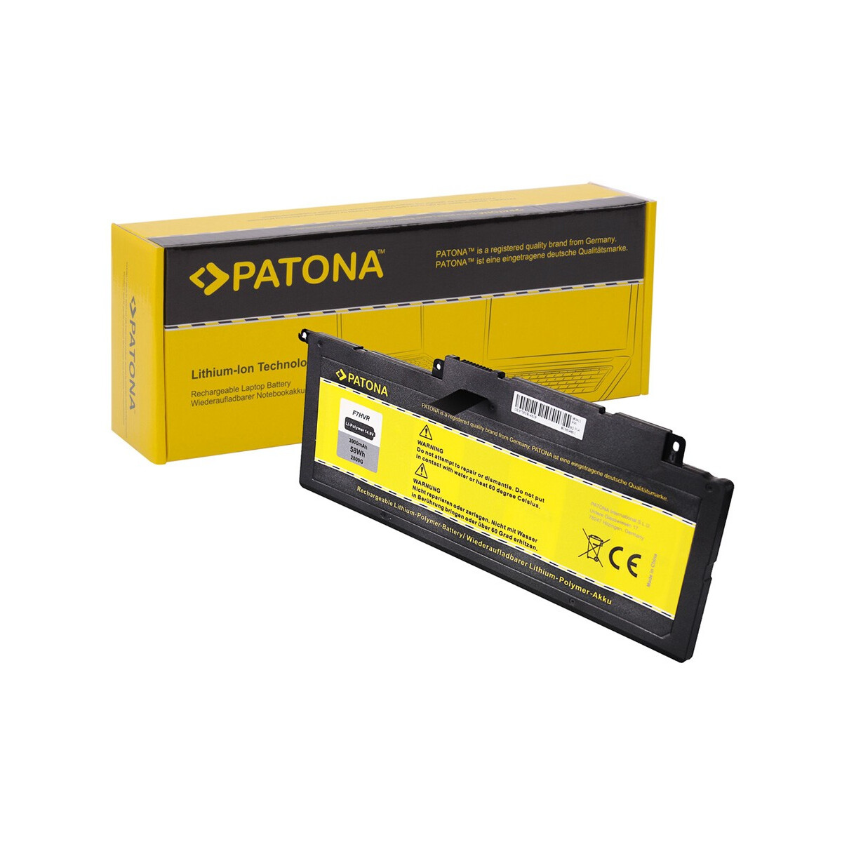 PATONA Akku für Dell F7HVR T2T3J G4YJM 062VNH Inspiron 17 7737 15 7537 Serie