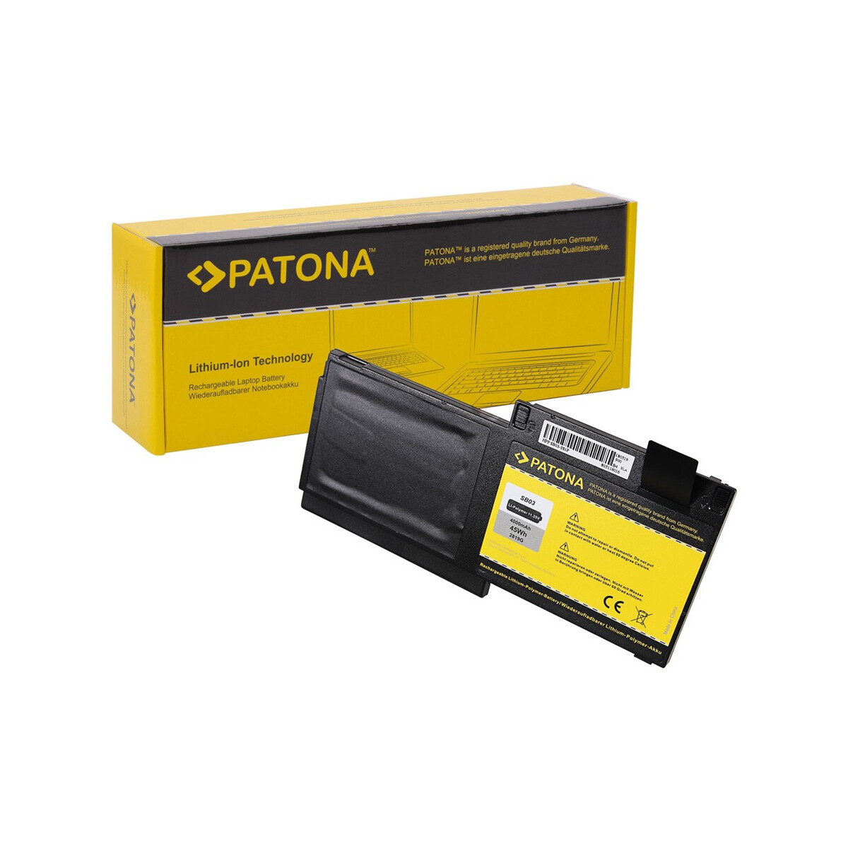 PATONA Akku für HP SB03 Elitebook 720 Serie 725 Serie 825 Serie