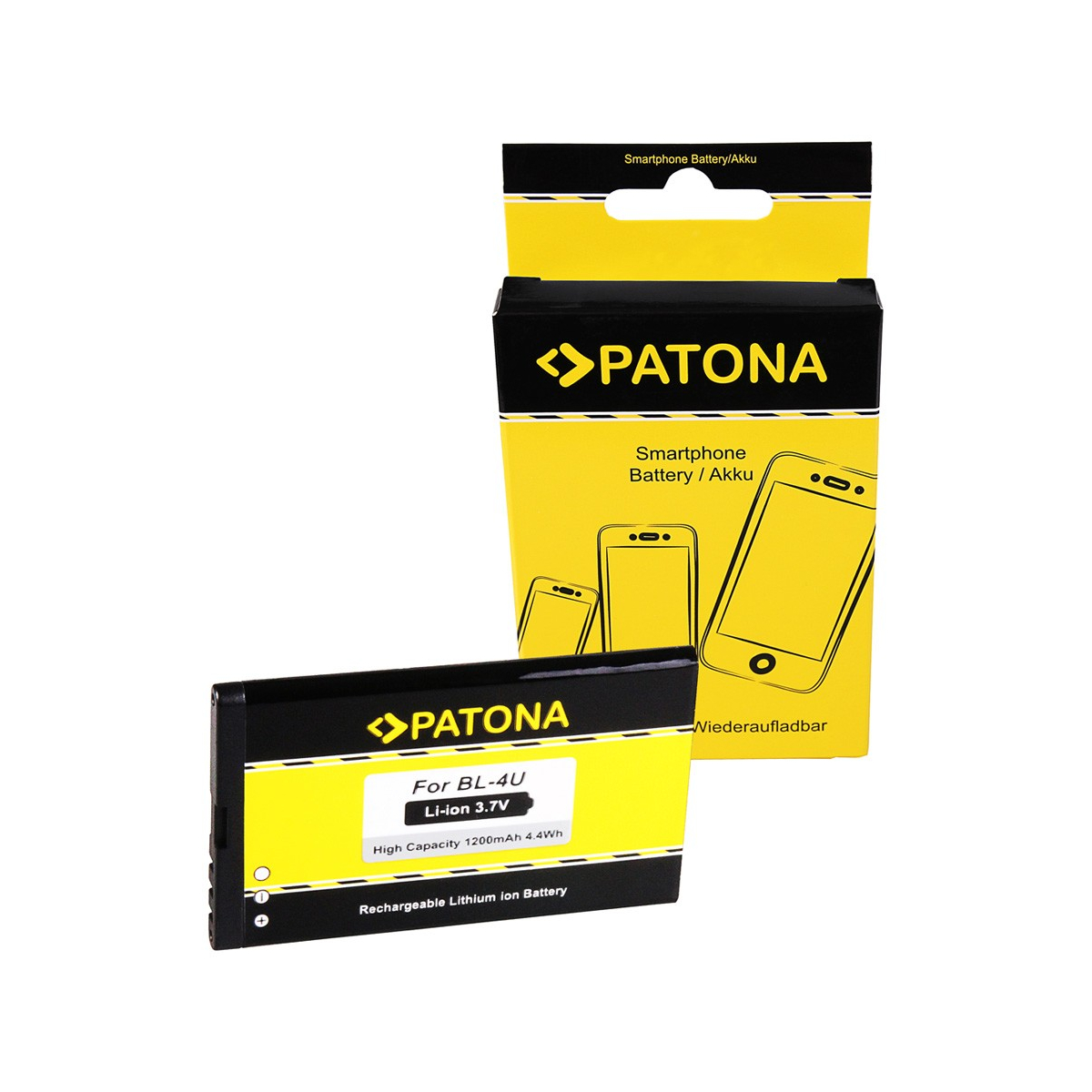 Akku f. Nokia 3120 classic Asha 300 3120 classic 5530 5530 8800 8900 von PATONA