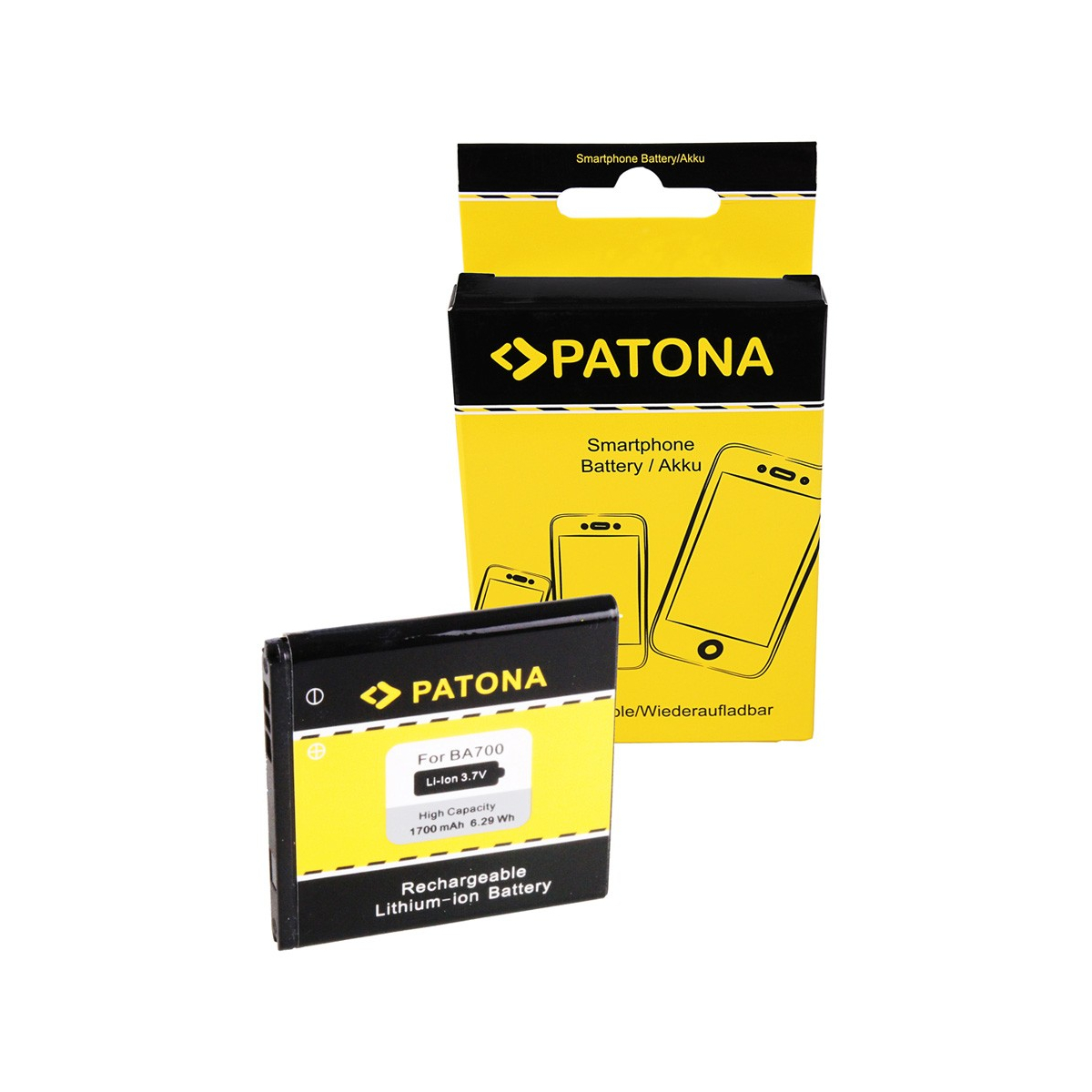 Akku kompatibel Sony Ericsson Xperia E - C1504 C1505 C1604 C1605 - 3,7V 1,7Ah