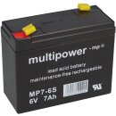 Multipower Blei Akku MP7-6S Pb 6V 7Ah AGM