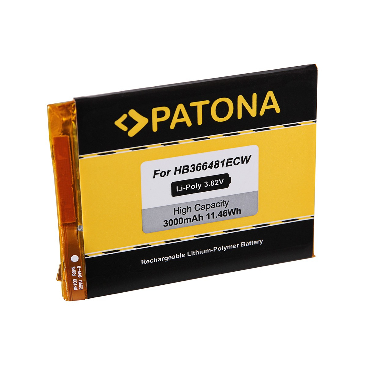 Akku kompatibel zu Huawei Ascend P9 HB366481ECW - 3,8V 3Ah