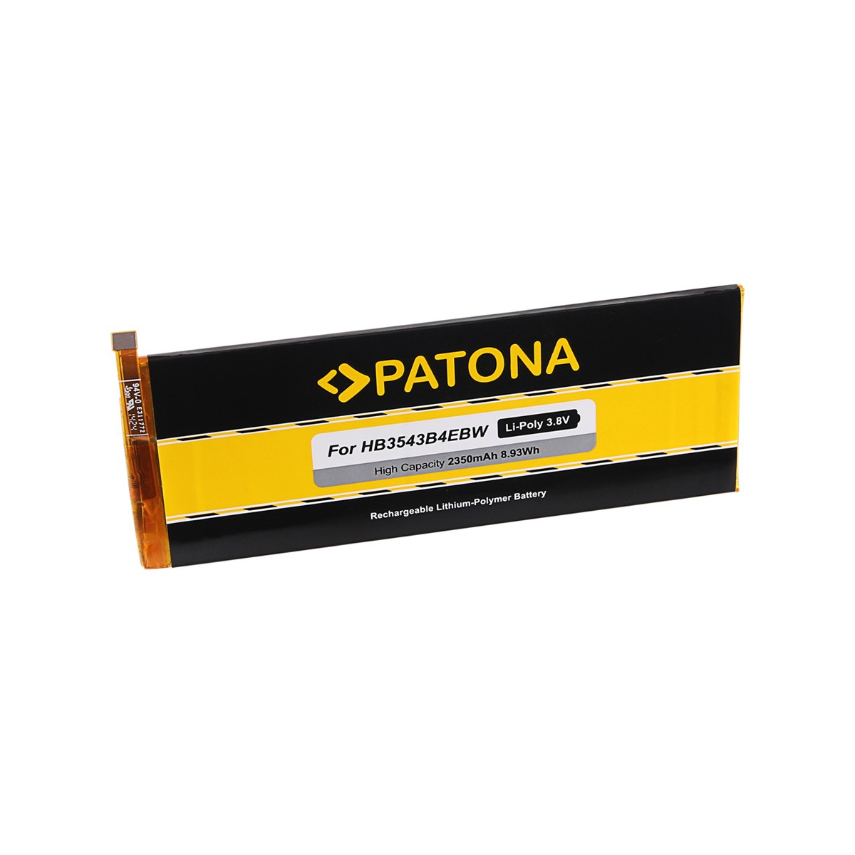 Akku kompatibel zu Huawei Ascend P7 HB3543B4EBW - 3,8V 2,3Ah