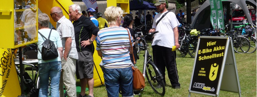 Angebot für Schnelltest für Fahrrad Akkus beim Sattelfest